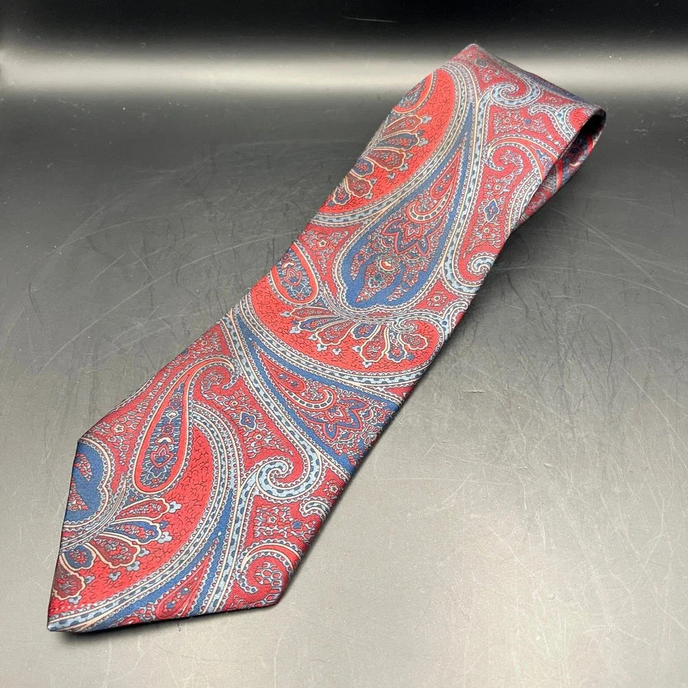 Ketch Classic Men's‎ Neckties Lot of 3 Floral Paisley Striped Brown Business